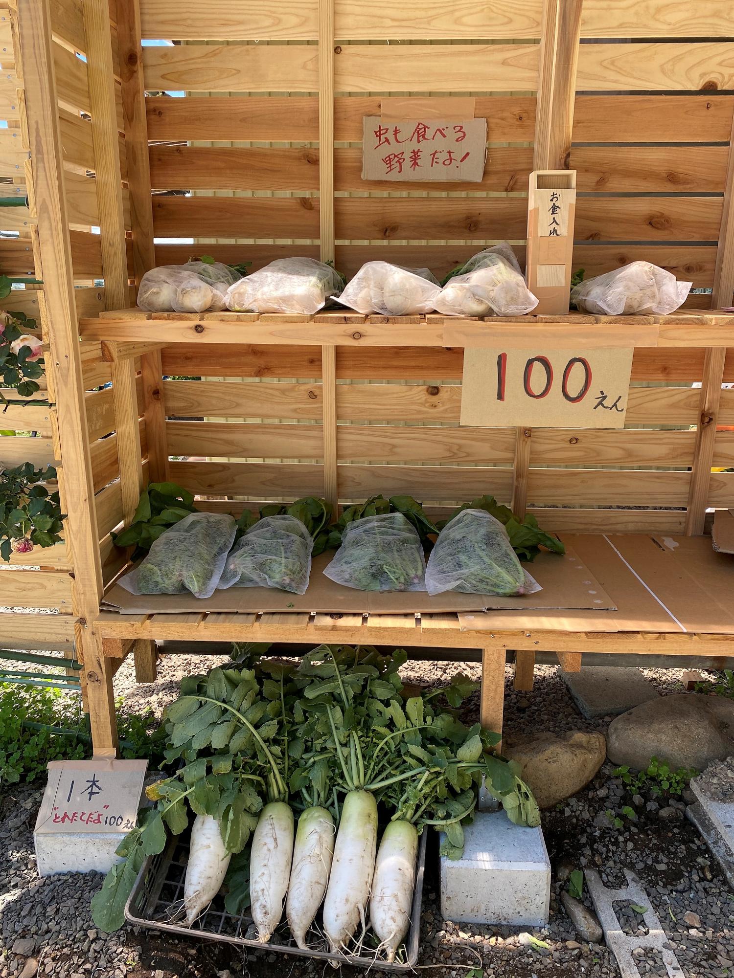 新鮮野菜の直売所