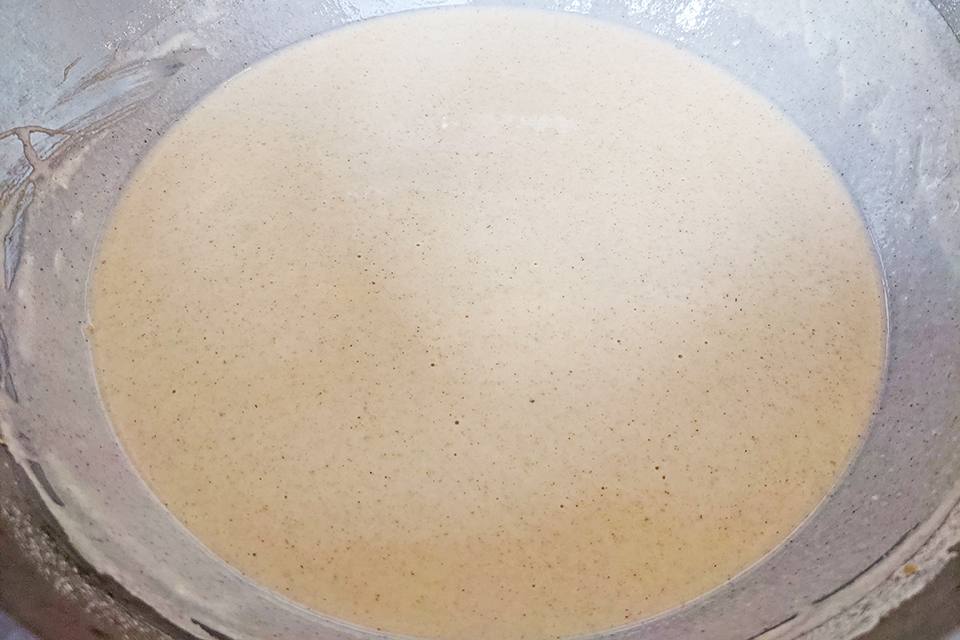ガレットの生地は、会津産のそば粉と米粉を使用。小麦粉は使っていないグルテンフリー。