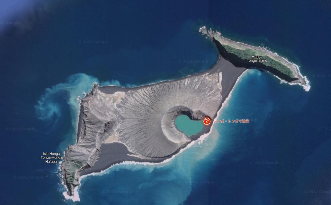噴火前　Credit:Google MAP