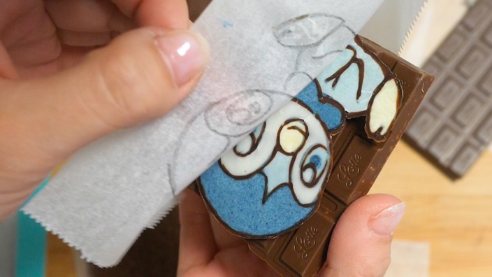 材料はチョコと着色料だけ 簡単に作れるキャラクターチョコレートの作り方 バレンタイン こうじょうちょー Yahoo Japan クリエイターズプログラム