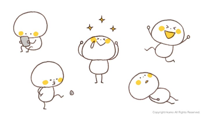 かわいい棒人間 の描き方 イラストレーター カモ流 カモ Yahoo Japan クリエイターズプログラム