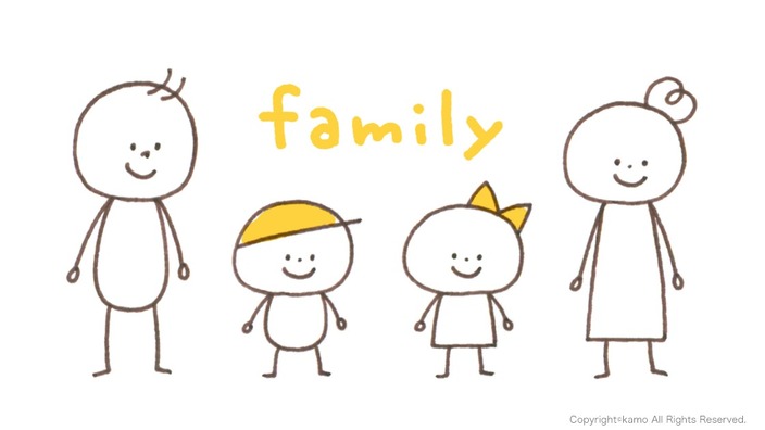 パパママベビーも 棒人間で簡単かわいく描き分ける かわいい棒人間 家族イラストの描き方 カモ Yahoo Japan クリエイターズプログラム